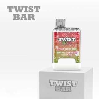TWIST BAR Disposable Vape (Bold 50) 10K (Strawberry Kiwi / Kiwi Passionfruit Guava Ice)