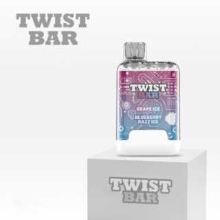 TWIST BAR Disposable Vape (Bold 50) 10K (Grape Ice / Blueberry Razz Ice)