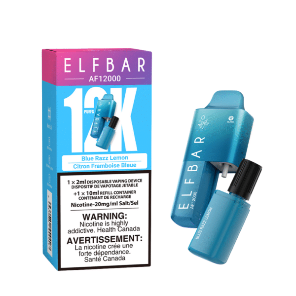 Elf Bar Af 12000 Disposable Vape Blue Razz Lemon