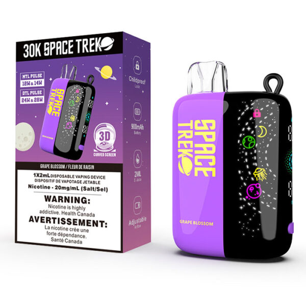 Grape Blossom Space Trek 30000 Puffs Disposable Vape Ct 5
