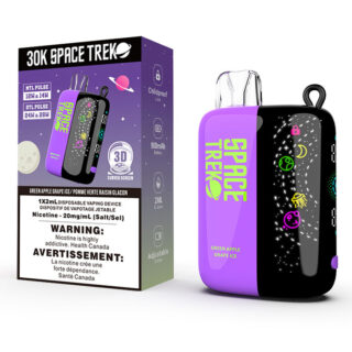 Green Apple Grape Ice Space Trek 30000 Puffs Disposable Vape Ct 5