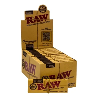 RAW Classic Connoisseur Single Wide With Tips Ct 24