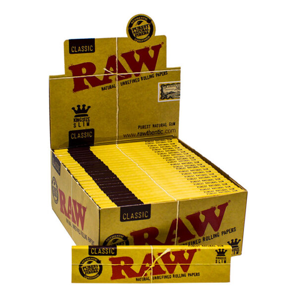 Raw Classic King Size Rolling Paper Ct 50