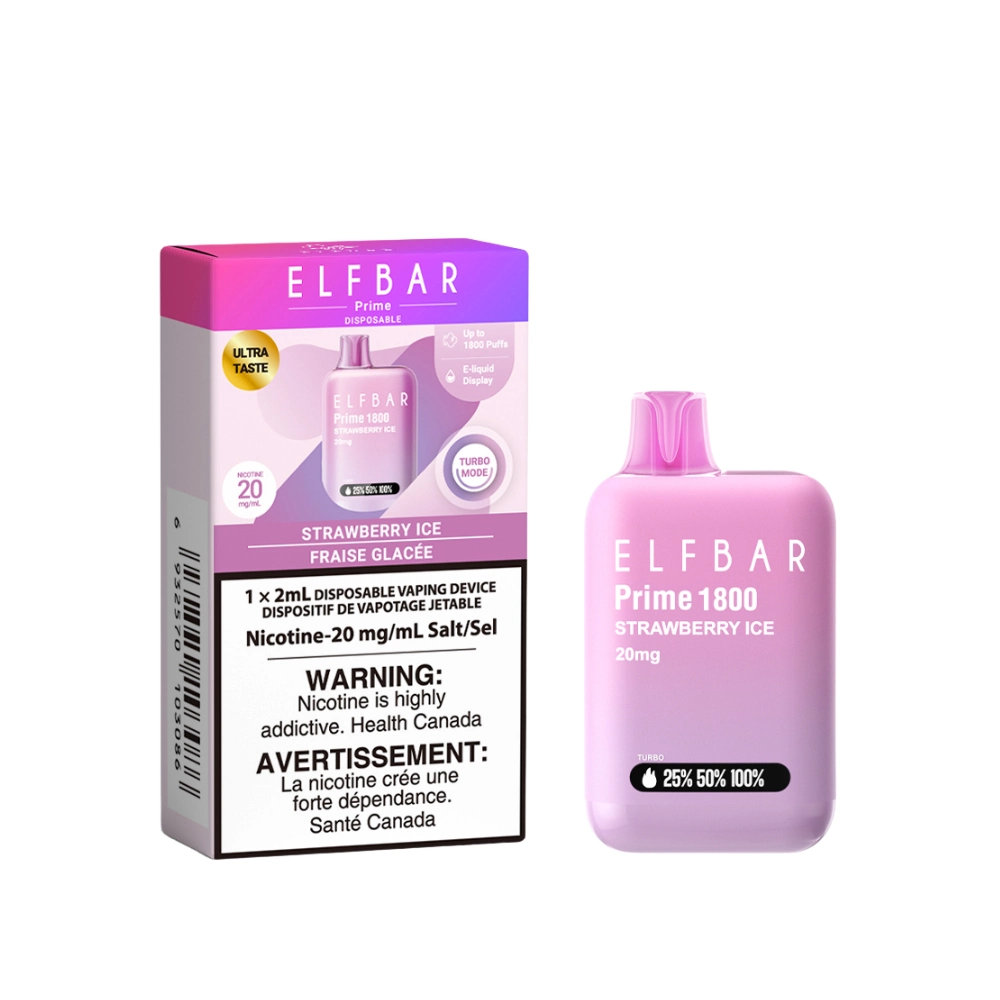 elf bar prime 1800 disposable vape 5ct Strawberry Ice