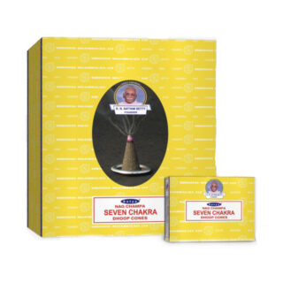 Satya Seven Chakra Backflow Dhoop Cone