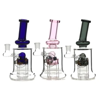 Colored Glass Dab Rig Bong Set