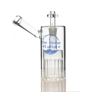 blue 8 inch bubble with tree perc