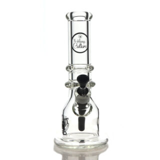 TM-312  BLACK  12 INCH BOTTLE TYPE BEAKER BONG