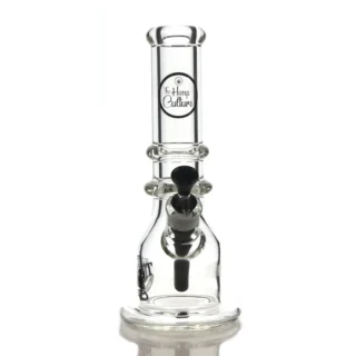 black 12 inch bottle type beaker bong