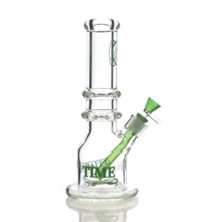 TM-312  GREEN 12 INCH BOTTLE TYPE BEAKER BONG