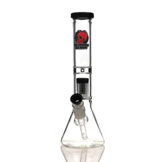 black 12 inch beaker with tree perc