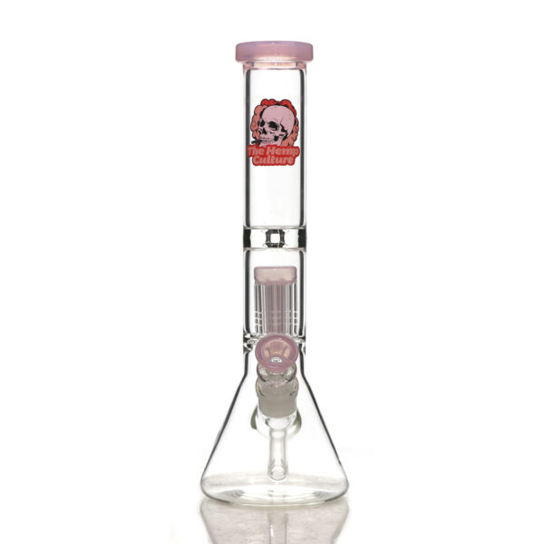 TM-313 PINK  12 INCH BEAKER WITH TREE PERC