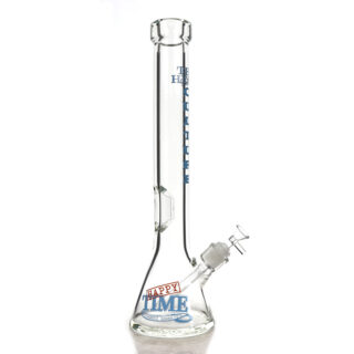TM-316 BLUE  BEAKER BONG WITH LOGO 18 INCH AND 9MM