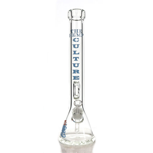 TM-316 BLUE  BEAKER BONG WITH LOGO 18 INCH AND 9MM - Image 2