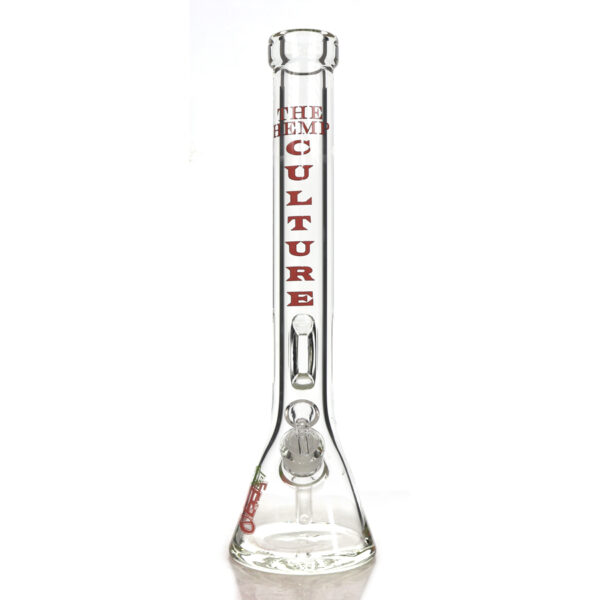 TM-316 PINK  BEAKER BONG WITH LOGO 18 INCH AND 9MM - Image 2