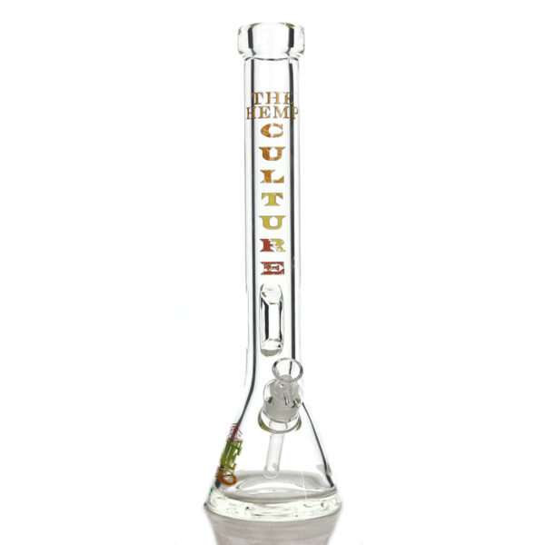 TM-316 RASTA  BEAKER BONG WITH LOGO 18 INCH AND 9MM - Image 2
