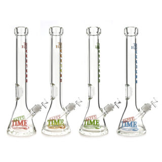 TM-316   BEAKER BONG WITH LOGO 18 INCH AND 9MM