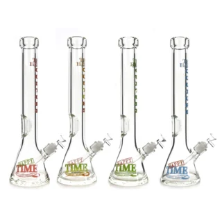 beaker bong with logo 18 inch and 9mm