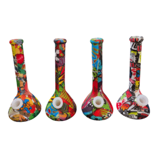 10'' Silicon Beaker Bong Assorted Designs