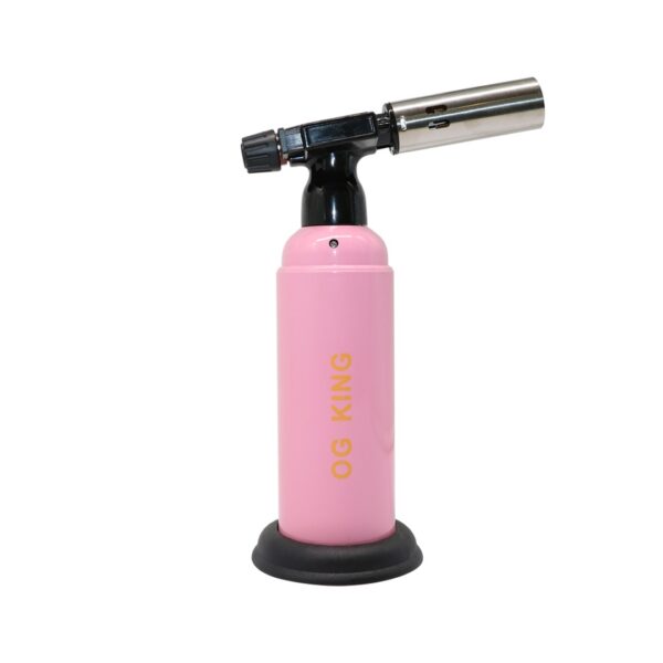 8 Inch - OG KING  Blow Torch - Dual Flame - Pink - Image 2