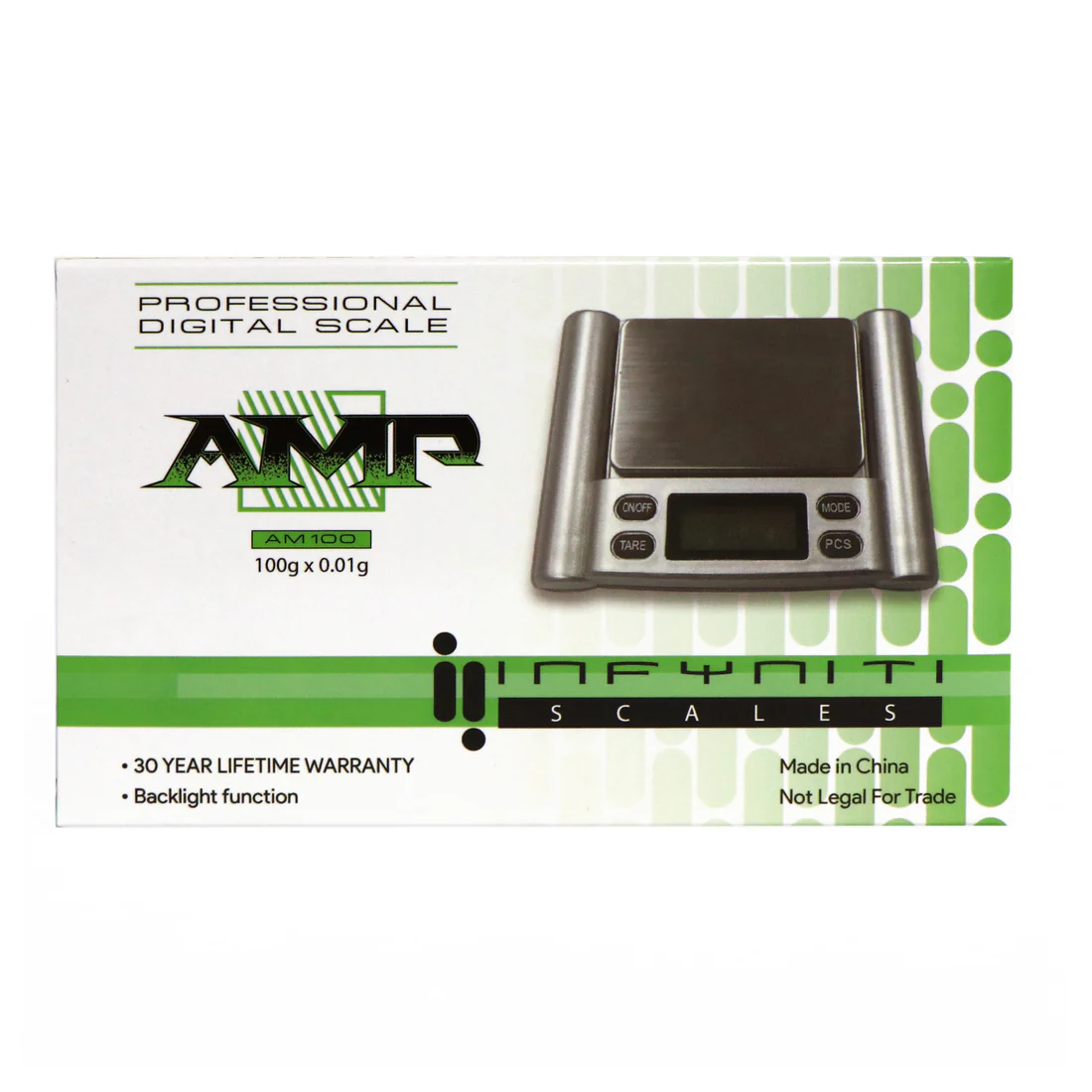 AMP Digital Pocket Scale, 100g x 0.01g SILVER - Image 2