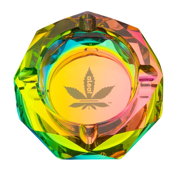 Aleaf Glass Ashtray Rainbow