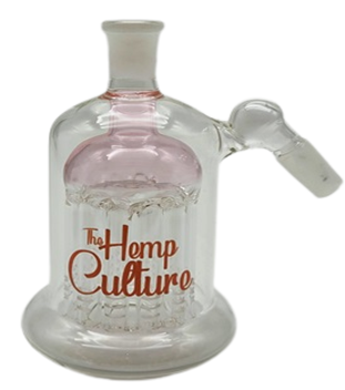 Pink Tree Perc Ash Catcher 45 Degree Joint 14mm