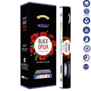 Satya Black Opium Incense Sticks 9''