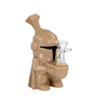 Star Wars The Mandalorian Silicone Bong  Brown