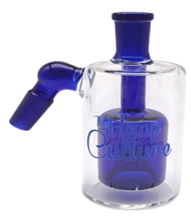 TM-1898  Blue  Ash catcher - 45 Degree Joint 14mm