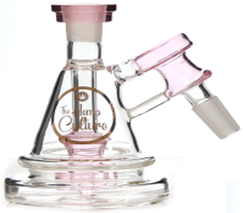TM-454 The Pyramid - 14mm Mini Bubbler Ash Catcher - PINK
