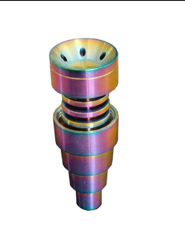 Universal Rainbow Titanium Domeless Nail with 6 hole