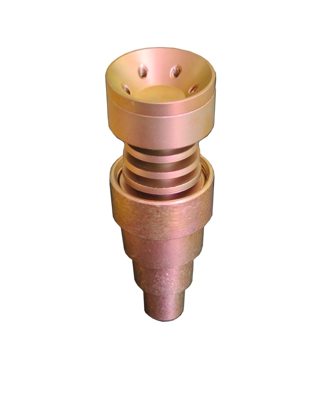 Universal Rose Gold Titanium Domeless Nail 6 hole