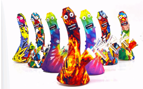Cucumber mini beaker silicone ASSORTED DESIGNS