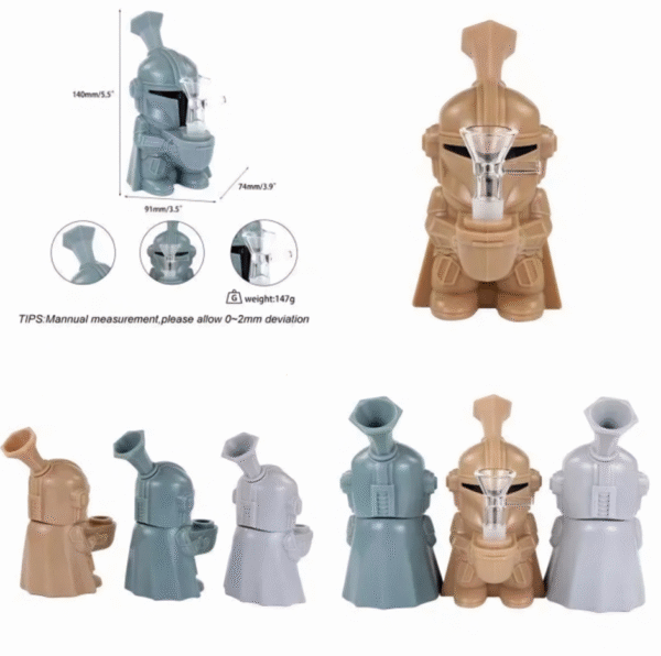 Star Wars The Mandalorian Silicone Bong  Blue - Image 2