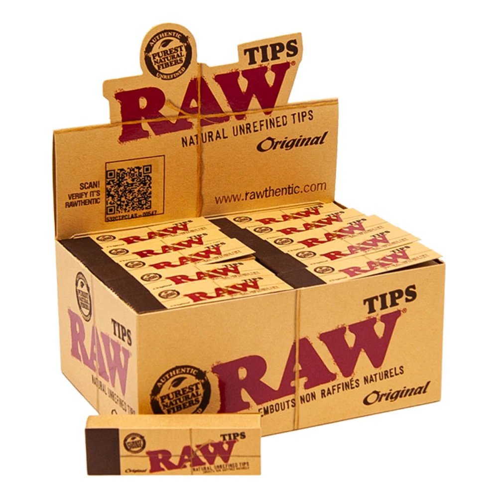 Raw Natural Unrefined Tips Original 50 Per Box