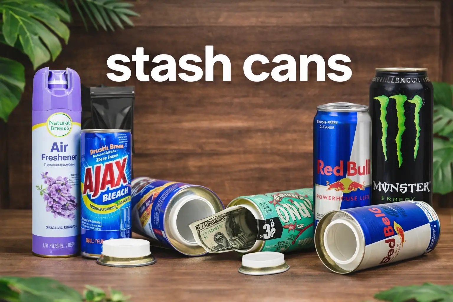 stash cans